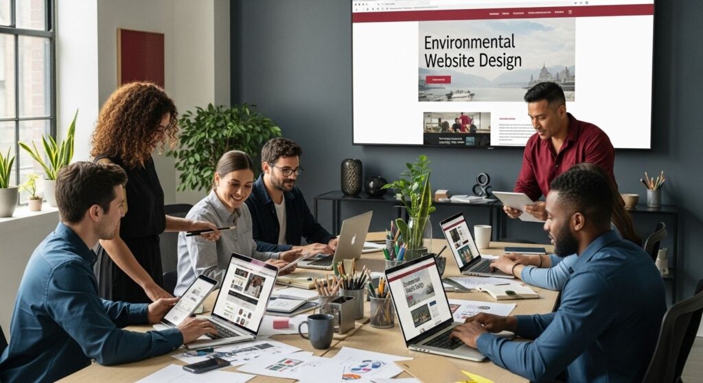 environmental website design team