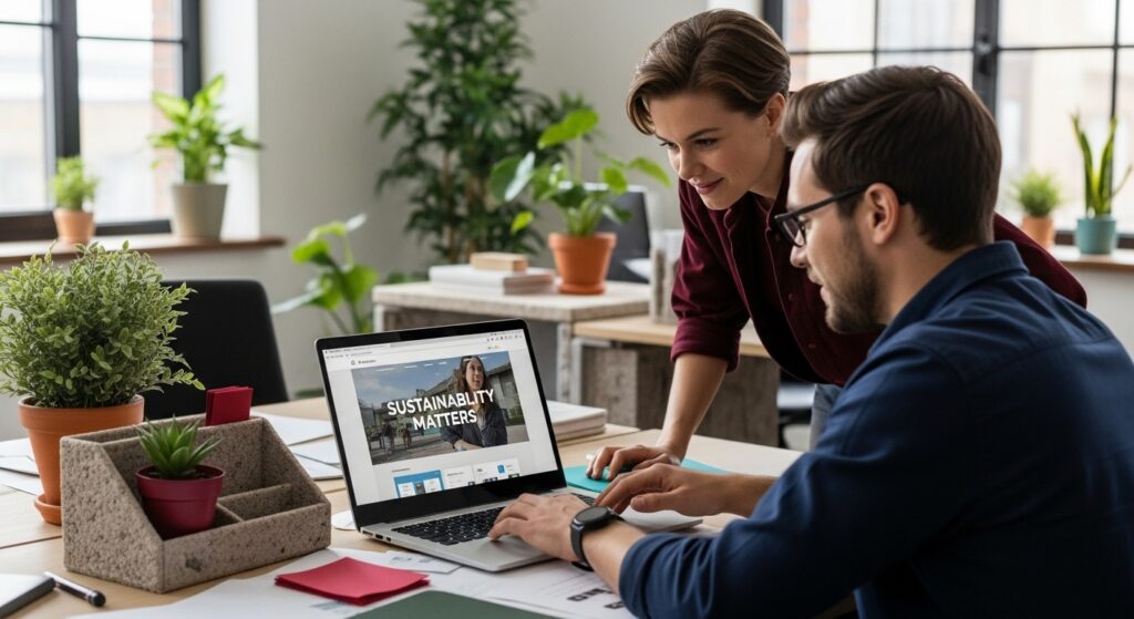 sustainable web design office
