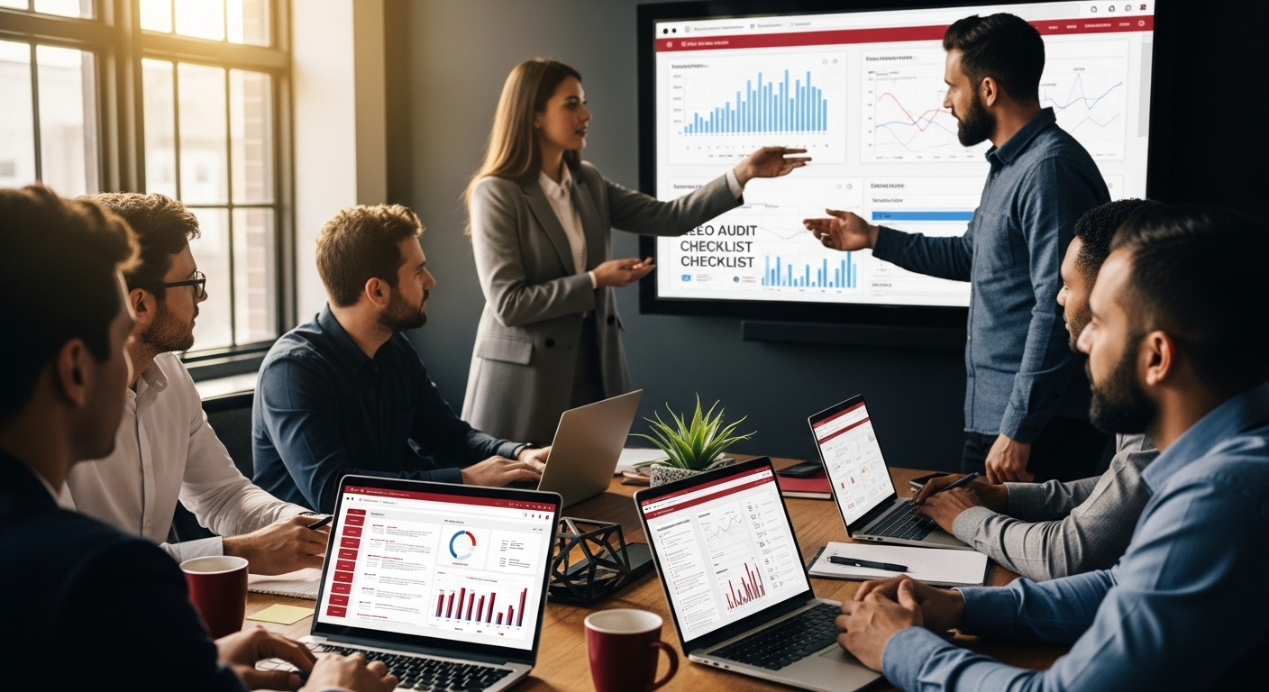 seo audit, checklist, teamwork