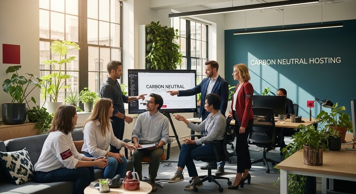 carbon neutral hosting teamwork