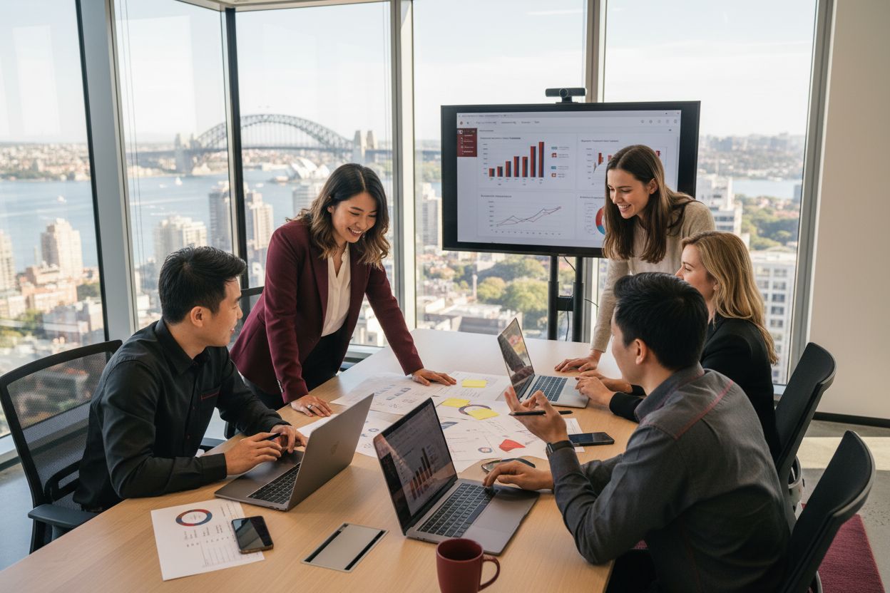 digital marketing team, Sydney office, collaboration