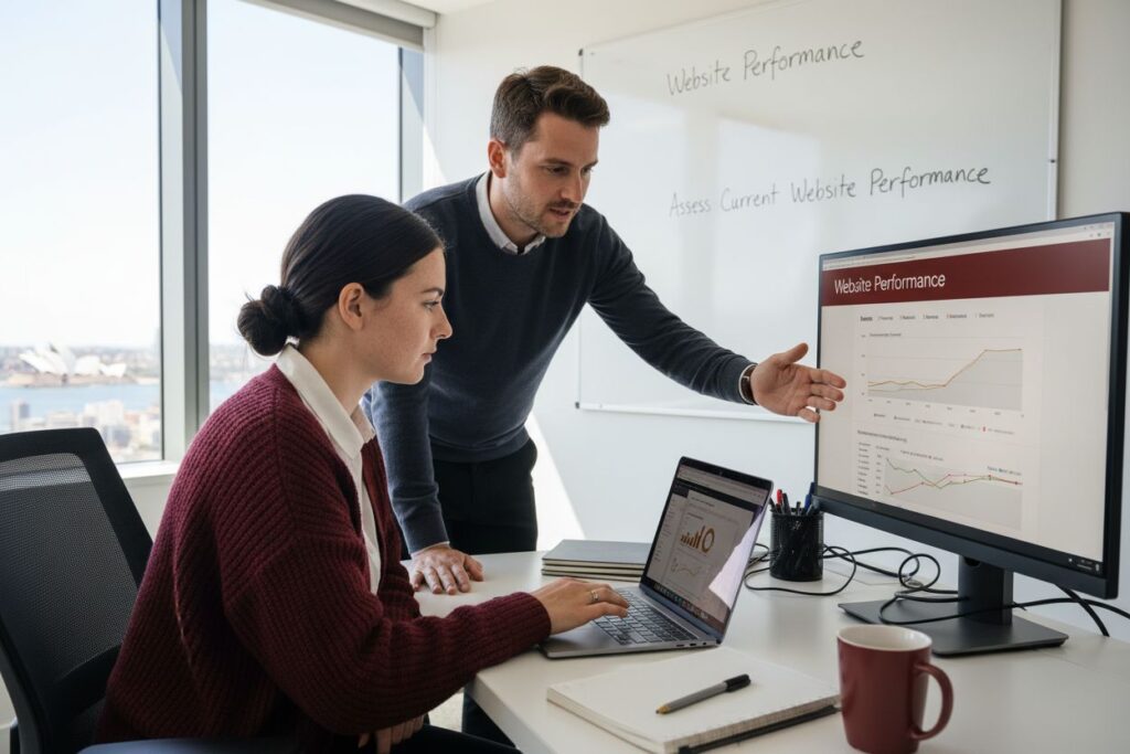 website redesign steps audit