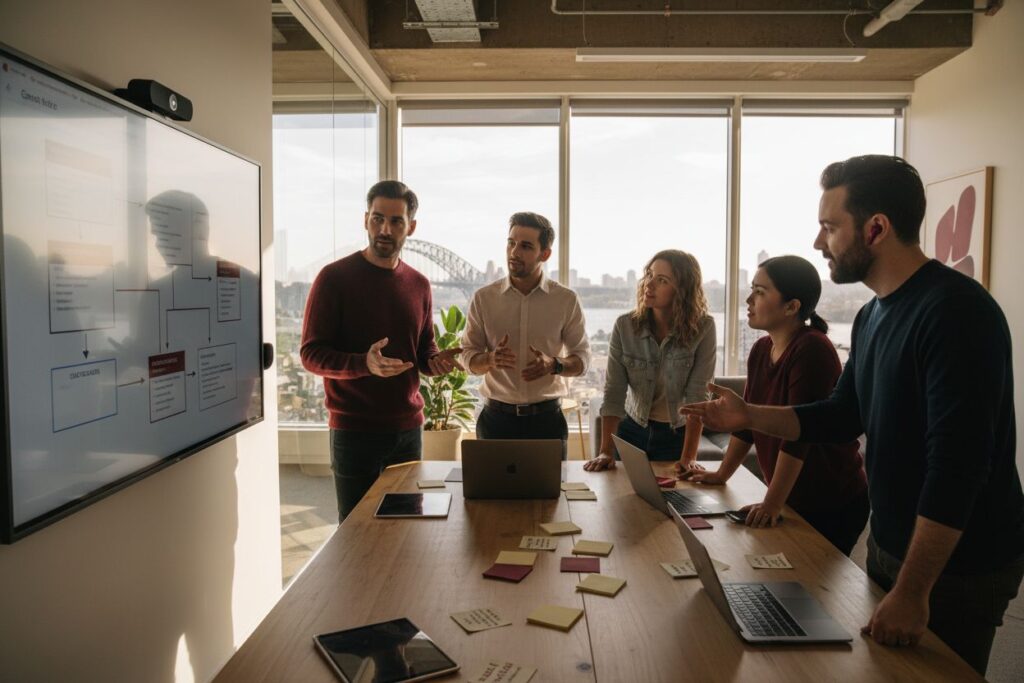 Sydney web agency workspace