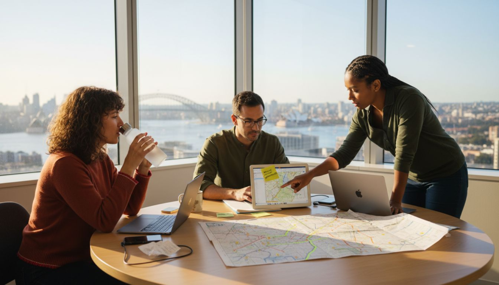 Sydney digital agency team working together