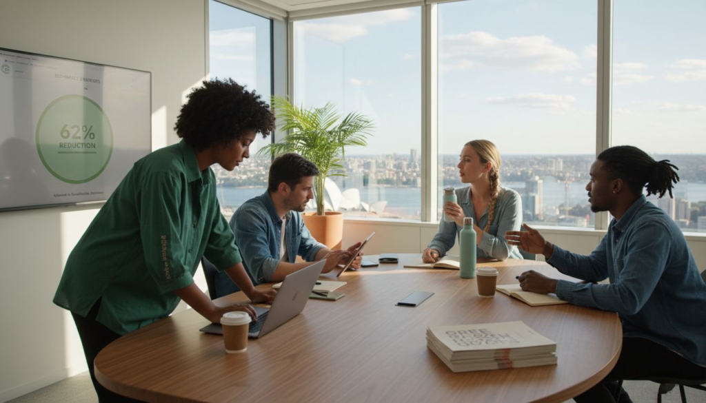 Australian digital marketing team office sustainability focus