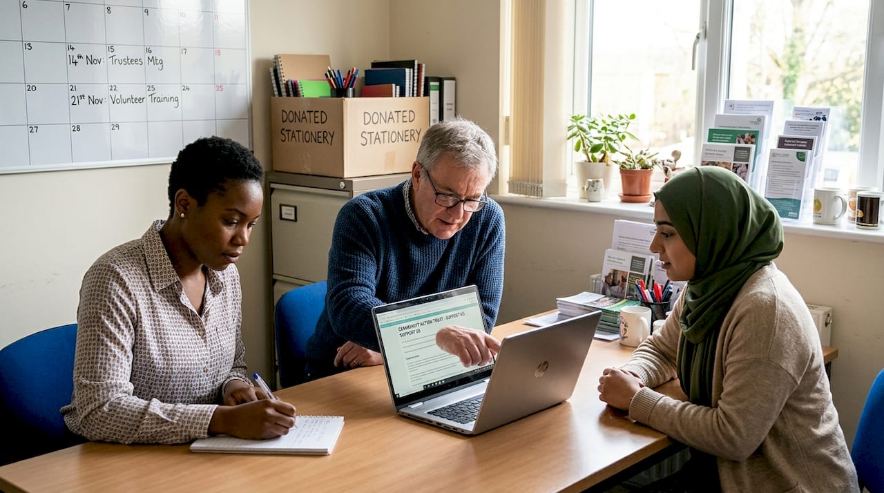 Community group discussing ethical SEO strategies
