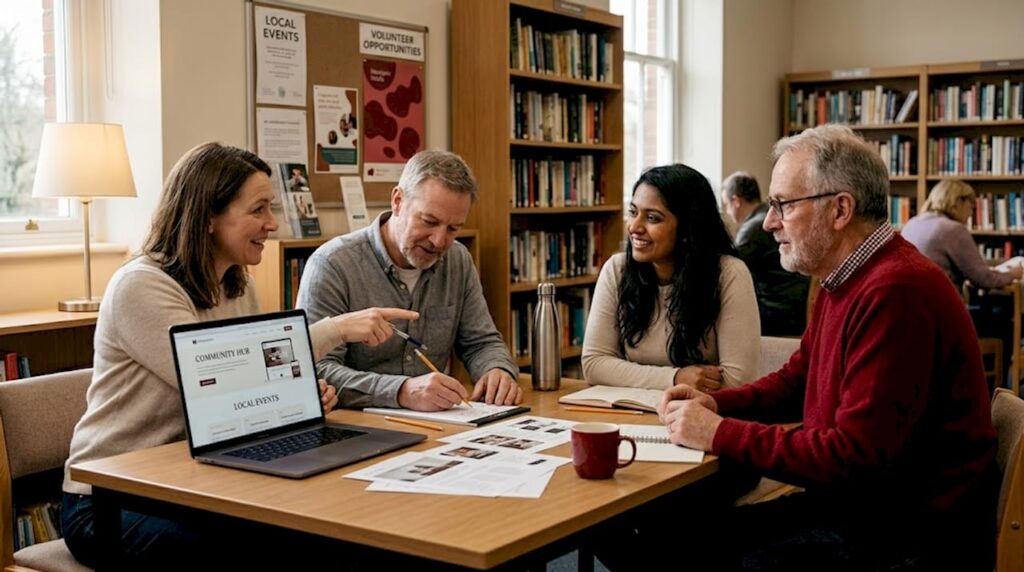 Community team planning website redesign