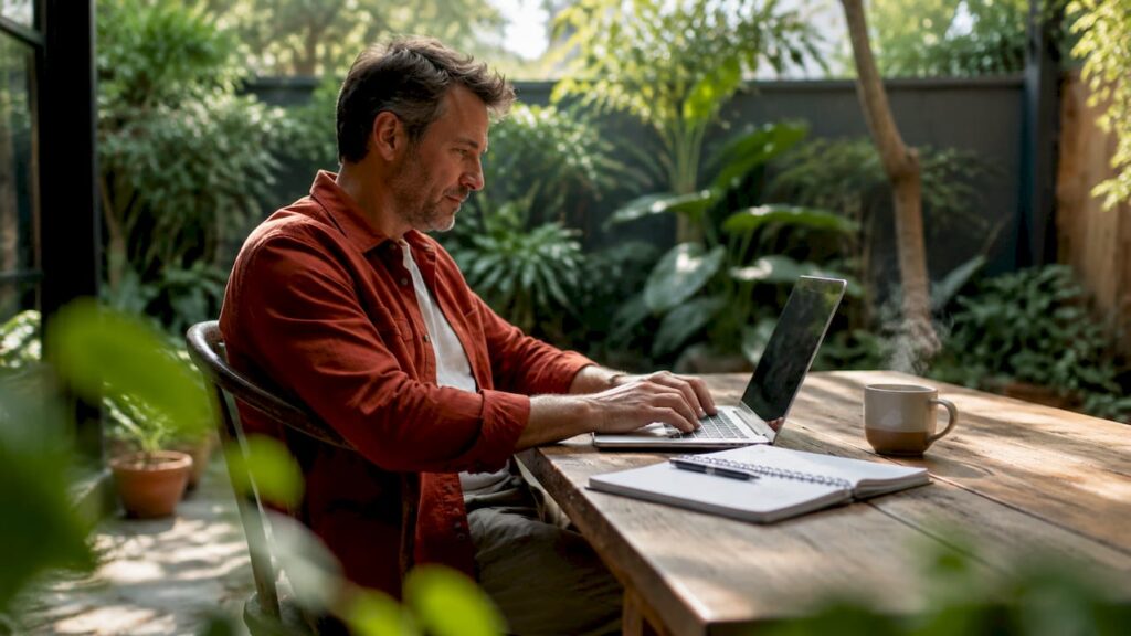 Sydney business owner working on local SEO